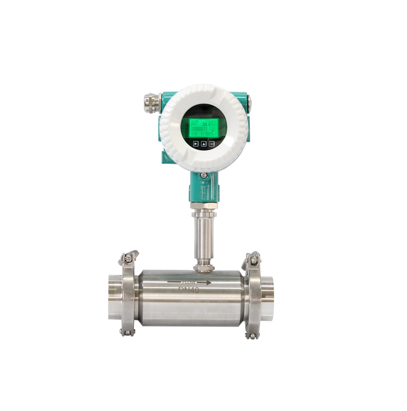 Clamp to turbine flowmeter